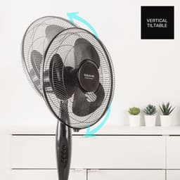 Elegante Statiefventilator met Oscillerend Systeem | 40 cm | 3 Snelheden | Verstelbare Hoogte | Handmatig Kantelbaar | Draaghandvat — thumbnail 3