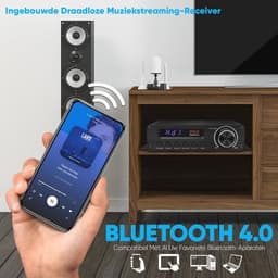 Draadloze Bluetooth Hifi Stereo Versterker met HDMI en AUX | Geweldige Geluidskwaliteit — thumbnail 3