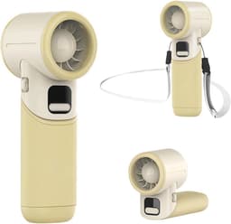 Draagbare Handventilator met 5 Snelheden - Oplaadbare Mini Ventilator voor Binnen en Buiten — thumbnail 2