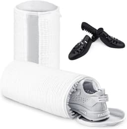 Waszak voor schoenen in wasmachine met 2 stuks verstelbare grepen, schoenenzak voor wasmachine met verborgen rits, herbruikbare waszak voor sneakers wit — thumbnail 1