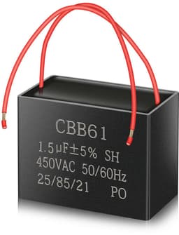 Aanloopcondensator voor AC motor 1,5uF 450V voor ventilatoren (3 stuks) — thumbnail 1