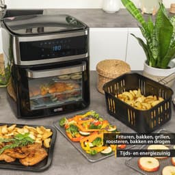 Airfryer Oven 13L met Digitale Besturing en Rotisserie | 8 Programma's | 1700W | Kookruimte met Binnenverlichting — thumbnail 4