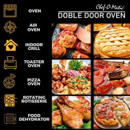 Multifunctionele Heteluchtoven en Frituur met Draaispies en LCD-Scherm — thumbnail 5