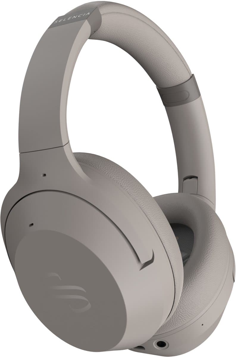Selencia Urban Play Koptelefoon - Draadloze Koptelefoon met Active Noise Cancelling - Bluetooth Headphones - Cosy Grey — afbeelding 1