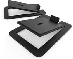 Desktop Speaker Stands for Large Speakers - Set of 2 (Black)