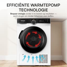Heinner Warmtepompdroger - 8 KG - 14 Programma's - Antikreukfunctie - LED display - Trommelverlichting - Wit — thumbnail 10
