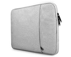 Laptophoes - Geschikt voor 12 / 13.3 inch - 3-laags bescherming - Laptop Sleeve - Laptop Cover - 2 afsluitbare vakken - Grijs