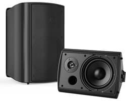 Waterdichte 6,5 inch Outdoor Bluetooth Luidsprekers met Muurbeugel - Zwart