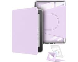 360 Graden Draaibare Hoes voor 6 Inch Kindle - Afneembare Magnetische Beschermhoes met Verstelbare Standaard