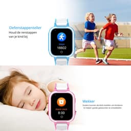 DrPhone KidsTimeX15 – 4G Kinder Smartwatch met GPS Tracker – Videobellen – WhatsApp – IP67 – SOS – 1.44” Touchscreen – Stappenteller – Nederlandse Mobiele App – 1GB+8GB – Blauw — thumbnail 9