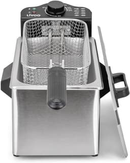 Friteuse 3 liter - 2000W met uitneembare container - Voor perfect krokante friet — thumbnail 1