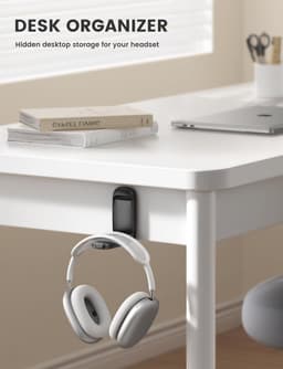 Hoofdtelefoonhouder - Vouwbare en Zelfklevende Headset Stand voor Gaming Accessoires — thumbnail 2