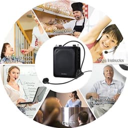 Draagbare Bluetooth Spraakversterker 18W met microfoon voor leraren en reizigers — thumbnail 5