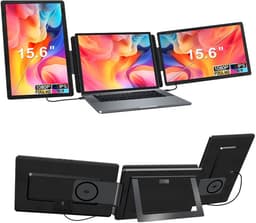 Virello® Infinity 15,6’’ - Portable Monitor - Inclusief Beschermhoes - Draagbaar Beeldscherm - Draagbare Monitor - Full HD - IPS - Grijs - 2 jaar garantie — thumbnail 1