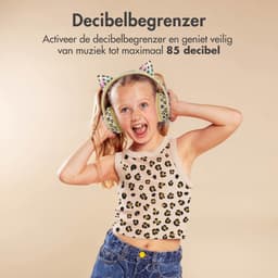 imoshion Kinder Koptelefoon Kattenoortjes - Bluetooth en Decibelbegrenzer - Draadloze Koptelefoon Kinderen — thumbnail 4