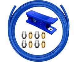 PTFE Slang 4 mm voor 1,75 mm Filament met Aansluitstukken en Snijgereedschap – 3D-printer Accessoires