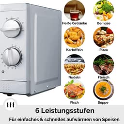Compacte Onderbouw Magnetron 700W - 17L - Met Ontdooifunctie — thumbnail 2