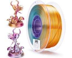 Zijdeglans Meerkleurig 3D Printer Filament 1.75mm - Drie Kleuren PLA Spoel