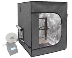 Grote 3D-printerbehuizing met lasergravierschild en stofafdekking, 29,5 W x 29,5 L x 35,4 H inch