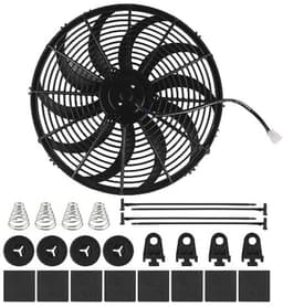 Universele autokoelventilator 16 inch 12V 120W met montageset voor auto en vrachtwagen — thumbnail 3