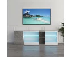 Stijlvol TV-meubel met LED-verlichting en opslageenheid voor 55 inch tv's