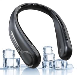 Draagbare Nekventilator met LED-display en 4 Snelheden - Handsfree Bladloze Koelventilator — thumbnail 2