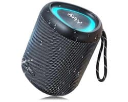 AY Draagbare bluetooth-luidspreker 30 W met licht, muziekbox bluetooth met krachtig kristalhelder geluid, IPX7 waterdicht, AUX- en TF-kaartingang, stereo-koppeling, 24 uur batterij, perfect voor thuis