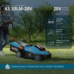 Snoerloze grasmaaier KS 33LM-20V — 33 cm — zonder accu en lader — thumbnail 4