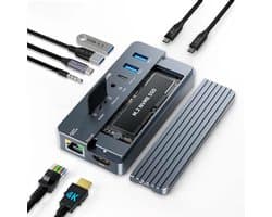 Acasis - SSD Opslag - 10-In-1 Hub - Docking Station