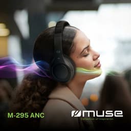 Hoofdtelefoon met microfoon Muse M295ANC Zwart Grijs — thumbnail 5