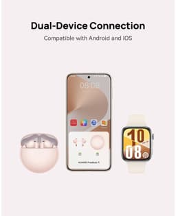 Headphones Huawei FreeBuds 7i - Superieure gesprekskwaliteit - Spatial audio - Noise cancelling - Wit — thumbnail 5