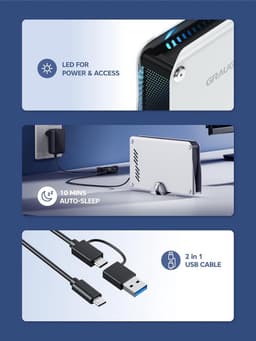 6TB Externe Harde Schijf in Aluminium Behuizing voor PS5, PS5 Slim en PS5 Pro - Geoptimaliseerd voor Gaming en Opslag — thumbnail 5