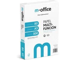 A3-papier 297 x 420 mm, 80 g, multifunctioneel papier voor inkjet- en laserprinters, 500 vellen, ideaal voor thuis en kantoor