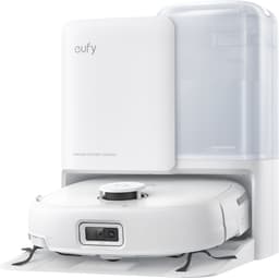 eufy Robotstofzuiger Omni E25, HydroJet dweilsysteem, 20.000 Pa zuigkracht, DuoSpiral borstels die ontklitten, CornerRover arm voor het schoonmaken van hoeken, alles-in-één station, voor gezinnen met huisdieren en kinderen. — thumbnail 1