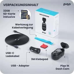 Dashcam Compact 1K Full HD met 32GB SD Kaart - Voor Auto, App Controle, Parkeerbewaking en Loopopname — thumbnail 5