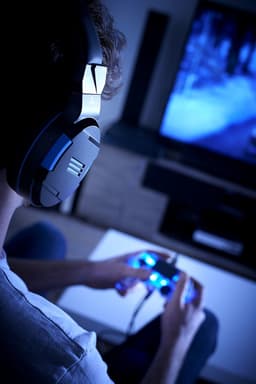 Bigben Stereo Gaming Headset V3 - PS5/PS4 - Zwart/Blauw — thumbnail 8