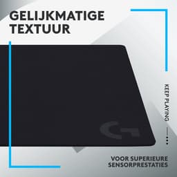 Logitech G640 Large - Stoffen Gaming Muismat - 460 x 400 x 3 mm - Zwart — thumbnail 4
