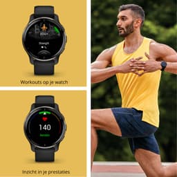 Garmin Venu 2 Plus Health Smartwatch - Amoled touchscreen - 9 dagen batterij - spraakbesturing - Zwart — thumbnail 18