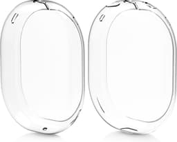 kwmobile koptelefoon hoes van TPU - geschikt voor Apple AirPods Max / AirPods Max 2 - 2x hoes voor hoofdtelefoon in transparant — thumbnail 1