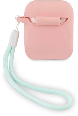 GUESS Vintage Siliconen AirPods 1 & AirPods 2 Case - Roze — thumbnail 2