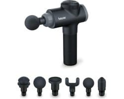 Beurer MG 180 Massage Gun - Massageapparaat - Triggerpoints - 4 Intensiteitsniveaus - Tot 3.200 impulsen per minuut - 6 Opzetstukken - Tot 3 uur draadloos gebruik - 3 Jaar garantie