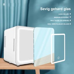 Skincare Fridge - Compacte Mini Koelkast voor Schoonheid - Ideaal voor Dormitory en Slaapkamer - Skincare Fridge - Cosmetica Koeling - Verzorgingsproducten Bewaren — thumbnail 3