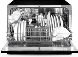 Klarstein Vaatwasser Amazonia 6 - Mini - Vrijstaand - Afwasmachine - 6 Programma's - 55 x 43,5 x 49,5 cm - Zwart - Tafelvaatwasser - 6 Maatgedekken 49 dB 50 cm 1380W - AquaStop Inbouw - glas - Dishwasher - Vaatwasmachine — thumbnail 4