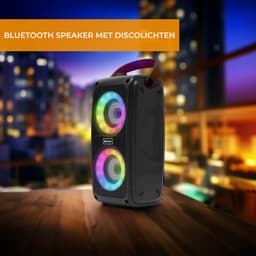 Denver Bluetooth Speaker Draadloos - Lichteffecten - Muziek Box - AUX - TWS Pairing - BTV230 - Zwart — thumbnail 3
