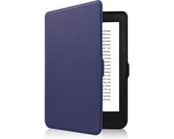 Hoes Geschikt voor Kobo Nia - E-reader Hoesje Bescherm Hoesje Case Sleep Cover - Hoes Geschikt voor Kobo Nia Hoesje - Donkerblauw