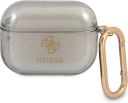 Guess TPU Glitter Case AirPods Pro Zwart — thumbnail 1
