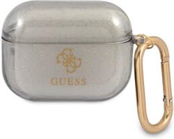 Guess TPU Glitter Case AirPods Pro Zwart