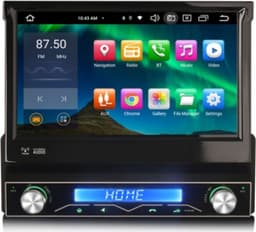 1 din Autoradio klapscherm | CarPlay & Android Auto — thumbnail 1