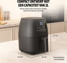 Tristar FR-9015-Airfryer M - 2L - 6 Bakprogramma's - BPA-vrij — thumbnail 2