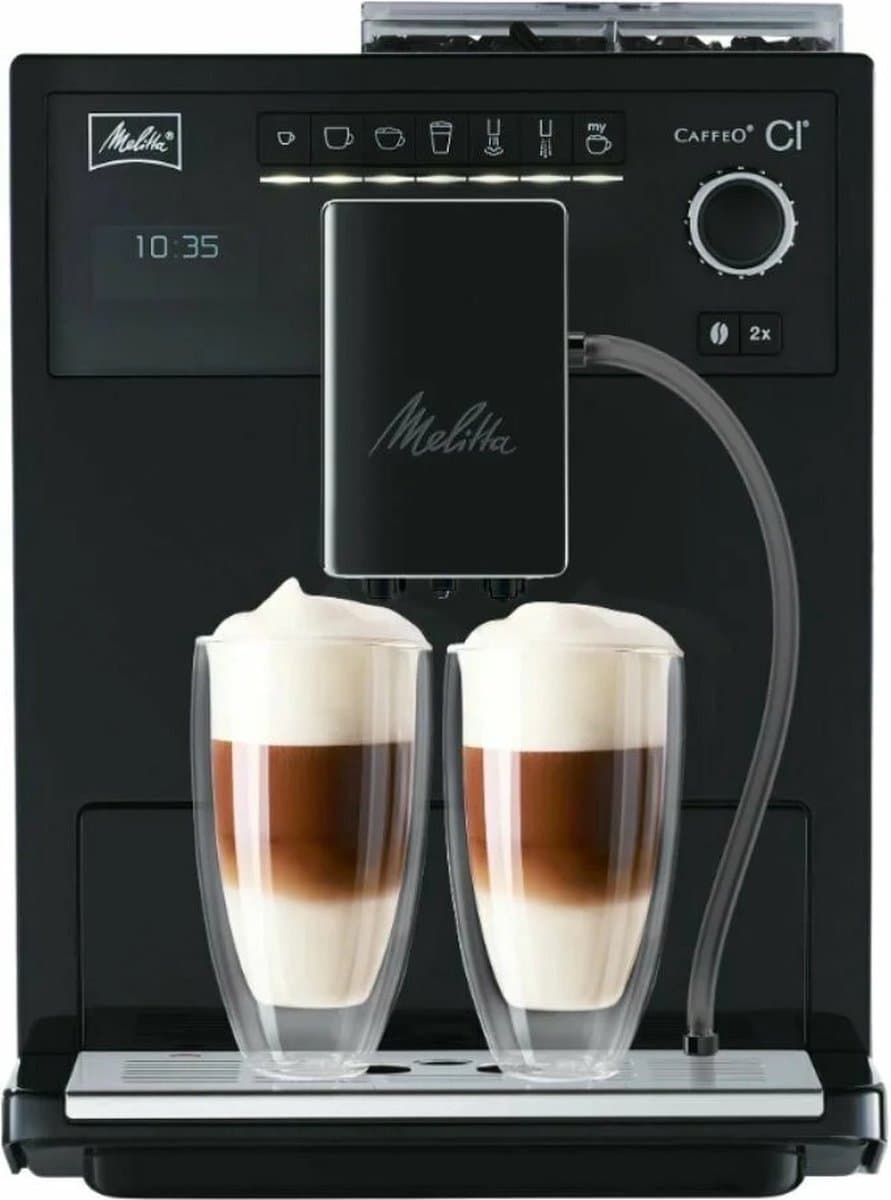 MELITTA Barista CI Pure Black E970-003 - 2 bonenreservoirs - Zwart — afbeelding 1